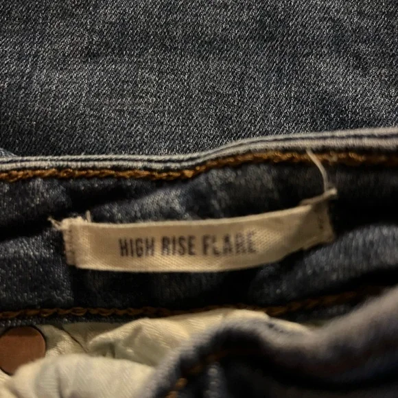 Wrangler Retro High Rise Flare Jeans Women’s Bell Bottoms Rodeo Blue Size 26x34 - Picture 4 of 10